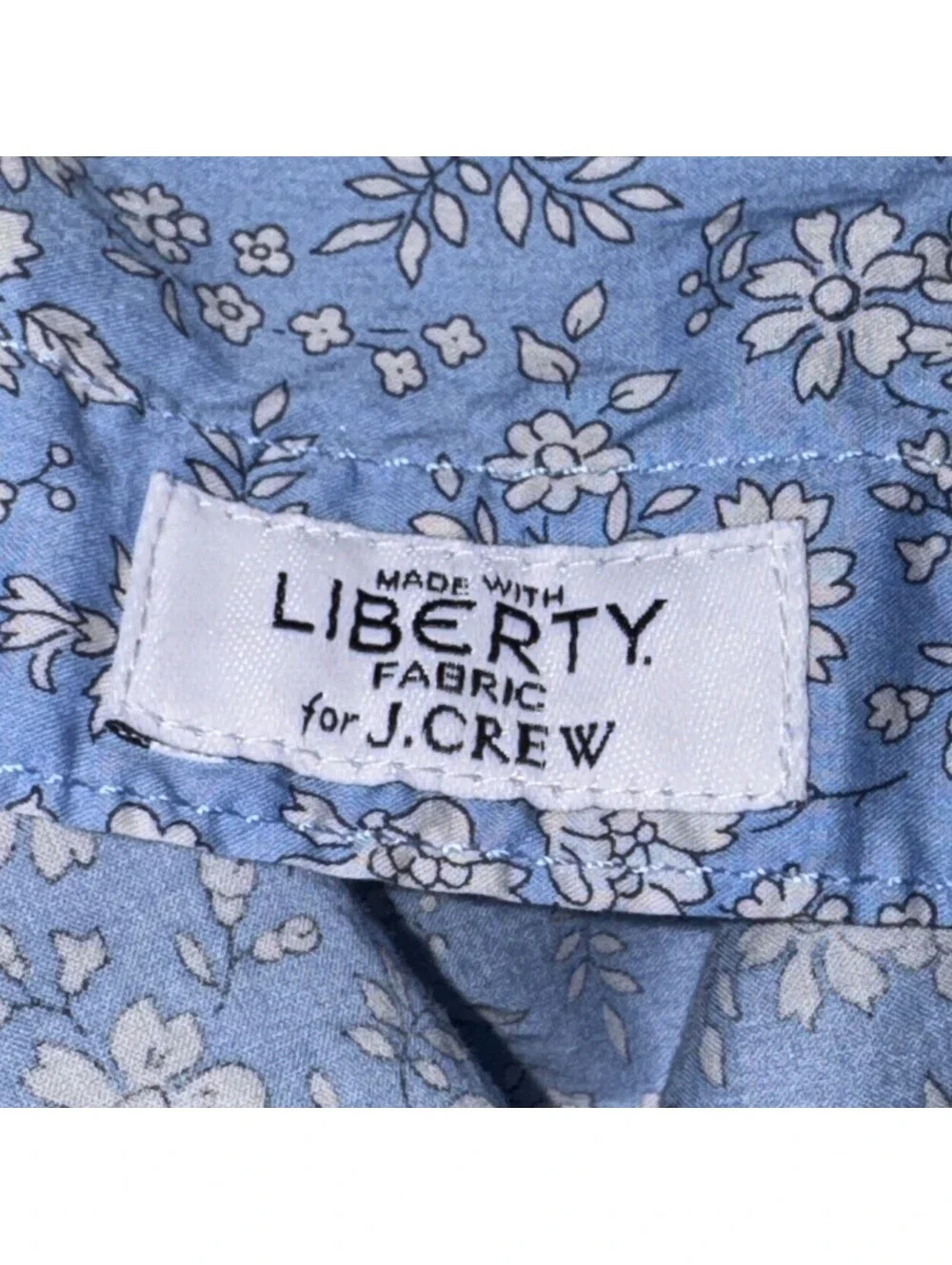 J.CREW Classic-Fit Cotton Short-Sleeve Shirt in Liberty® Capel Floral Blue-4